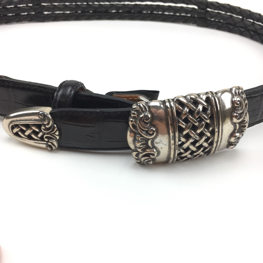 Vintage Black Brighton Belt 1995 USA Size Large